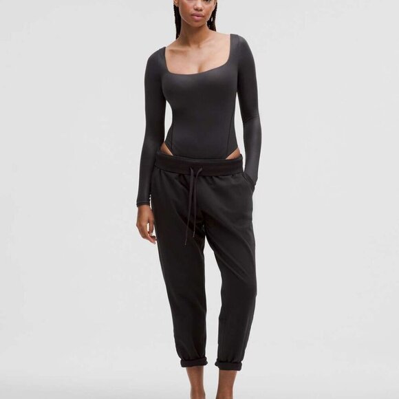 NWT Lululemon Wundermost Ultra-Soft Nulu Square-Neck Long-Sleeve Bodysuit Shine - Picture 2 of 11